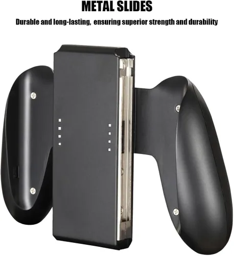 Vista 2 de Paquete de 3 agarres cómodos compatibles con Joy Con, kit de empuñaduras compatibles con interruptorcontrolador OLED con 4 tapas para el pulgar