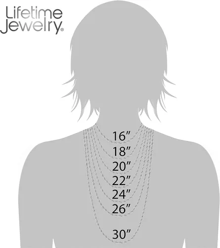 Vista 7 de LIFETIME JEWELRY 3mm Gold Rope Chain for Men & Women 24k Real Gold Plated Diamond Cut Gold Chain Necklace Women & Necklace for Men 14 to 36 Inch