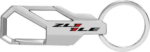 Vista 6 de iPick Image Llavero de metal con gancho a presión estilo mosquetón para Chevrolet Camaro ZL1-1LE, solo con licencia