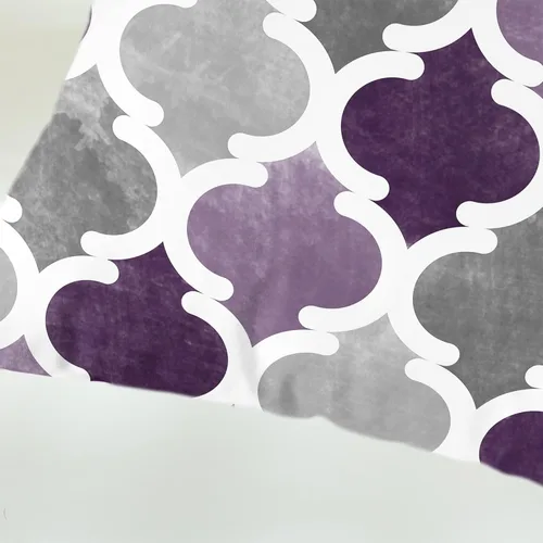 Vista 7 de CaliTime Juego de 2 fundas de almohada decorativas de forro polar degradado con cadena geométrica enrejada cuadriculada para sofá, cama, sofá