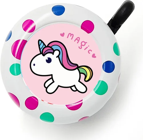 Vista 7 de ONIPAX Timbre de bicicleta con sonido fuerte, oso polar, conejo, dinosaurio, lindo anillo de bicicleta de dibujos animados para adultos o niños