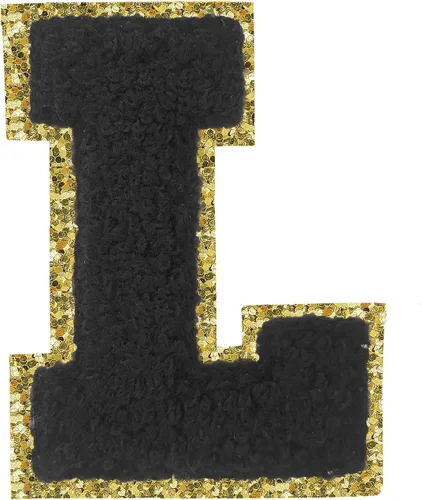 Vista 178 de 3Pcs Letter Patches Varsity Glitters Chenille,SPRT Iron on Blue Letter Patch,Alphabet Cloth Patch for Team Costume Decoration 3.1in Height S