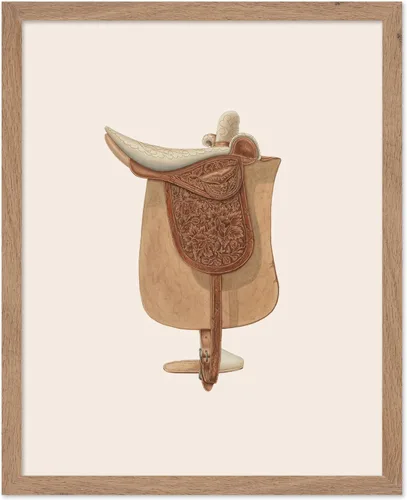Vista 41 de Poster Master Póster vintage de cuero para silla de montar, estampado retro de vaquero, arte de silla de montar, diseño occidental, impresión