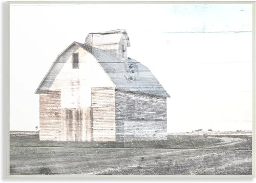 Vista 9 de Stupell Industries Milli Villa - Granero blanco brillante rústico en un campo, arte giclée enmarcado, negro, 14 x 11 pulgadas, fácil de colgar