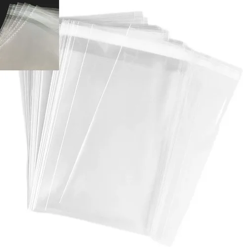 Vista 11 de 100 bolsas – 3 x 4 pulgadas, 5/64 pulgadas de grosor, bolsas de cierre de cristal transparente con solapa autoadhesiva, bolsas de celofán