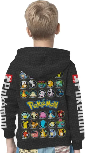 Vista 3 de Eciuyok Anime Hoodie 3D Printed Kids Game Pocket Pullover Jogger Sweatshirt for Boys and Girls