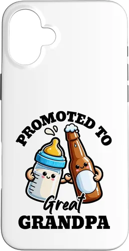 Vista 23 de Great Grandpa to Be Promoted to Great Grandpa Est. 2026 2027 Case for iPhone 16