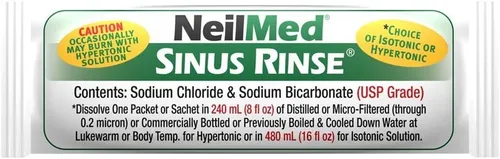 Vista 4 de NeilMed Sinus Rinse - Extra fuerte - Paquetes hipertónicos premezclados, 70 unidades por caja., PH-ENG-INT, 2, 2
