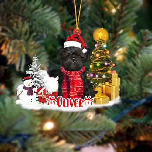 Vista 176 de NAZENTI Adorno personalizado de gato abisinio con árbol de pino, adorno de Navidad personalizado para perros amantes de las mascotas, colgante