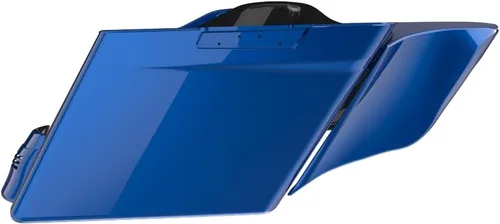 Vista 91 de Cubiertas laterales de alforjas estiradas para motocicleta, extensión extendida para Harley Touring 2014+ - Whisky ámbar Amber Whiskey