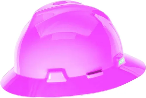 Vista 6 de MSA V-Gard Casco de Ala Completa con Suspensión - Carcasa de Polietileno, Protección Superior contra Impactos y Correas de Corona Autoajustables