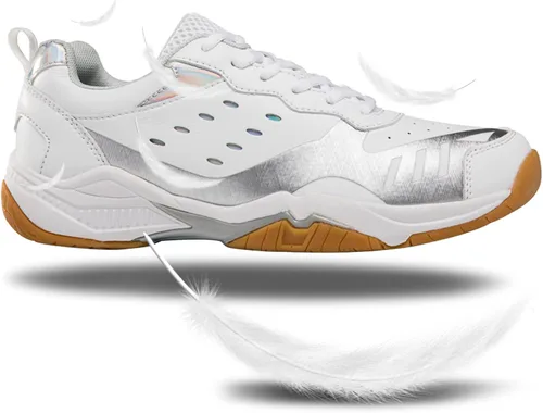 Vista 5 de LUPWEE Zapatos de pickleball para hombres y mujeres, zapatos de tenis ligeros para interiores y exteriores, para entrenamiento de cancha, raqueta