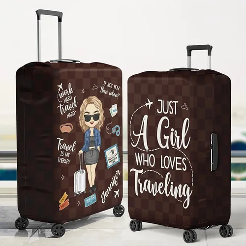 Vista 2 de Pawfect House Esenciales de viaje para mujeres, fundas de equipaje para maleta, funda de maleta, regalos de viaje para mujeres, imprescindibles