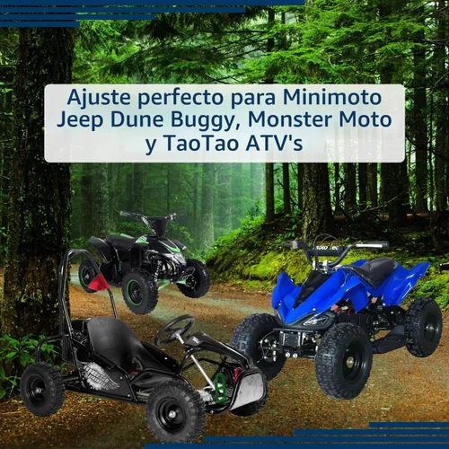 Vista 3 de AlveyTech Neumático para ATV, Go Kart y Dune Buggy de 13x5.00-6 con banda de rodadura Q129 (1)