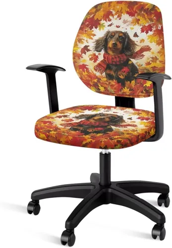 Vista 45 de Autumn Cow Office Chair Cover for Armrest Chairs