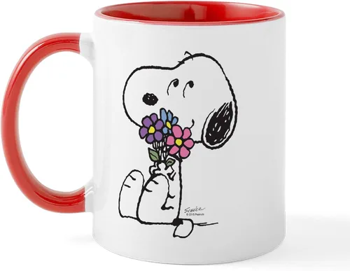 Vista 8 de CafePress Springtime Snoopy - Taza de café de cerámica, taza de té, 11 onzas
