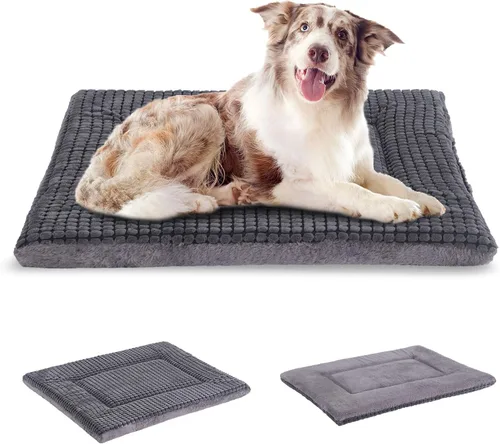 Vista 11 de BVAGSS Almohadilla Reversible para Jaula de Perro, Colchoneta de Cama para Mascotas de Espuma Viscoelástica, Colchón Suave y Cálido Lavable a