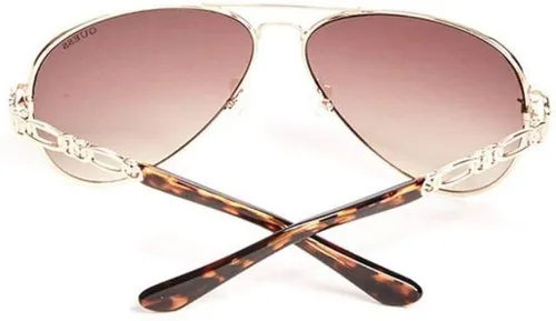 Vista 2 de GUESS Factory Figaro Chain Aviator Sunglasses