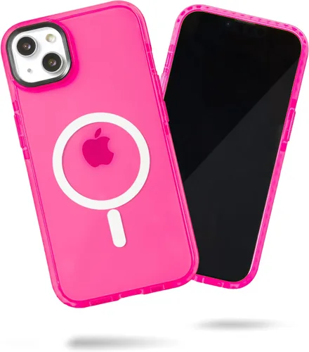 Vista 64 de SteepLab Funda de barrera para iPhone 13, protección de 360 grados que absorbe impactos con bisel elevado y colores llamativos (cielo azul brillante)