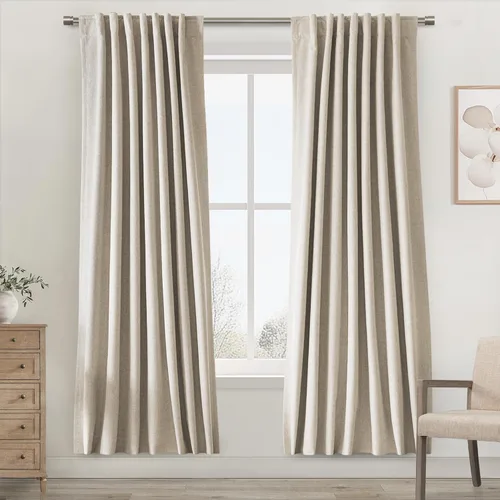 Vista 43 de UHITECH Short Blackout Curtains for Bedroom 24 Inch Long 2 Panels, Beige