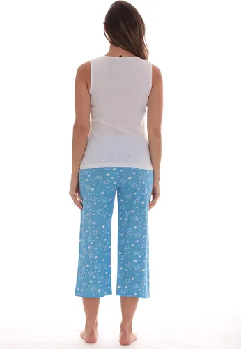 Vista 3 de Just Love - Pijama capri 100% algodón para mujer