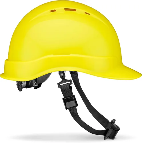 Vista 11 de Casco de seguridad con diseño de fibra de carbono y ala completa Pyramex, ajustable, tienda Acerpal