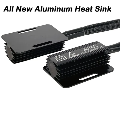Vista 4 de Adaptador de resistencia de carga LED H4 9003, 50 W, 6 ohmios, decodificador Canbus mejorado, reparación de faros delanteros, luz antiniebla, código