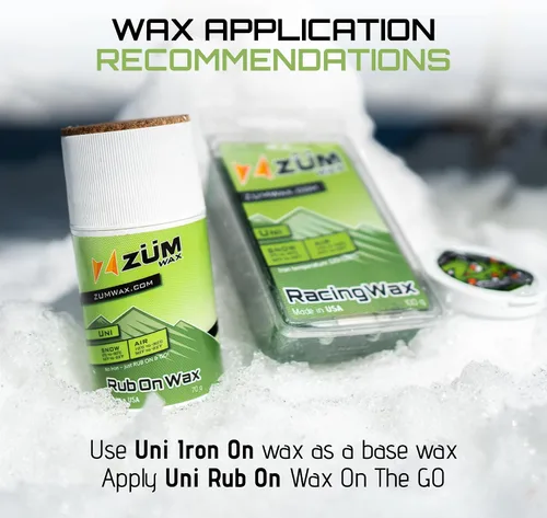 Vista 8 de ZUMWax - Cera universal para esquí y snowboard, 3.53 onzas, increíblemente rápida en todas las temperaturas