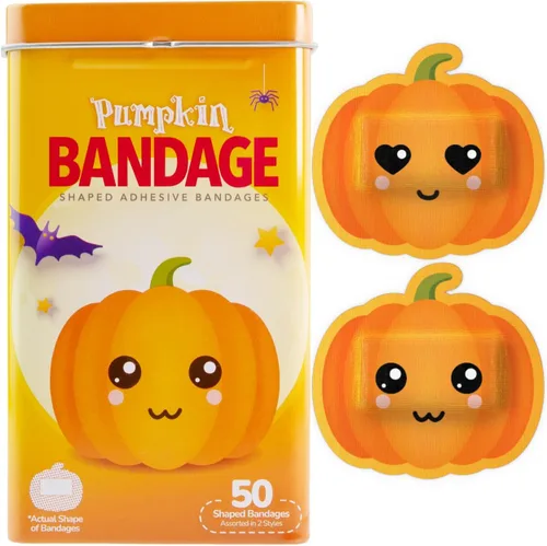 Vista 9 de BioSwiss Vendajes, juego de vendajes autoadhesivos en forma de alienígena de Halloween, sin látex, cuidado de heridas estériles, 24