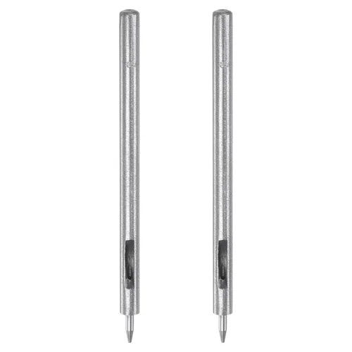 Vista 45 de HARFINGTON Perforadora de cuero de 0.020 in, recta, redonda, con ojales, remache a presión, fijador para cuero, artesanía, ropa, bolso, cortina