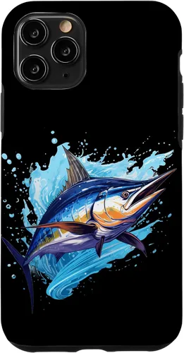 Vista 28 de Funda para iPhone 12 Pro Max con peces marinos para amantes de los pescadores y Marlin