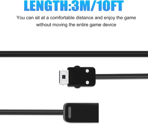 Vista 4 de SNES - Cable de extensión para controlador NES Classic (2 unidades, 10 pies) para controlador Super Nintendo SNES Classic Edition (2017) Mini NES