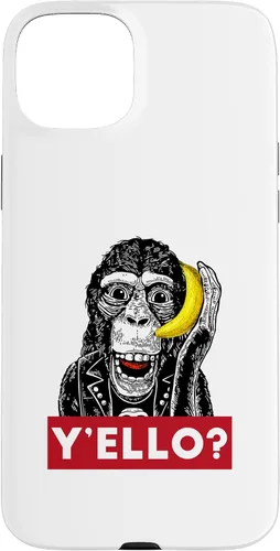 Vista 9 de Funda para iPhone 11 Pro Max Y'ello Monkey Calling Funny Supreme Print Case