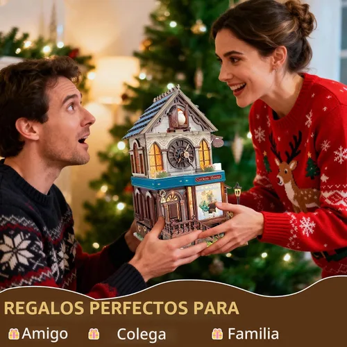 Vista 2 de SUNNINO Kit de casa de muñecas en miniatura, rompecabezas de madera 3D de cuco para adultos, kit de construcción de mini casa con 3 modos