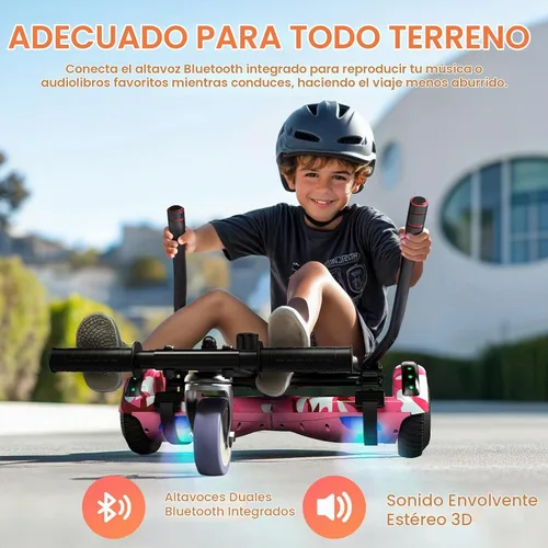 Vista 2 de LIEAGLE Self-Balancing Scooter with Seat Attachment Adjustable Frame