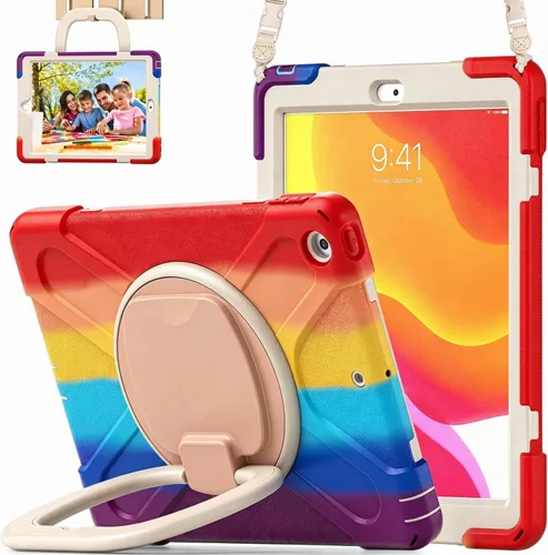 Vista 20 de Funda para iPad de 10.2 pulgadas de 9ª generación 2021 / 8ª generación 2020 / 7ª 2019, funda a prueba de golpes para niños con protector