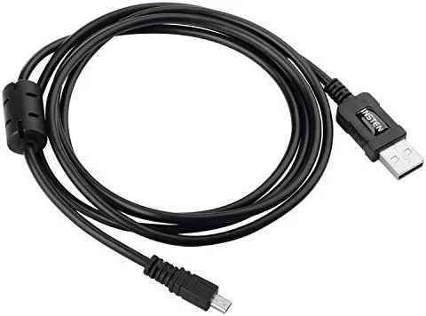 Vista 3 de Cable USB Nikon Coolpix L820 para cámara digital, cable de datos USB de 5 pies (8 pines), repuesto por General