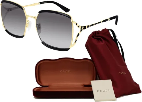 Vista 3 de Gucci GG0593SK Square Sunglasses for Women BUNDLE with Designer iWear Complimentary Eyewear Kit