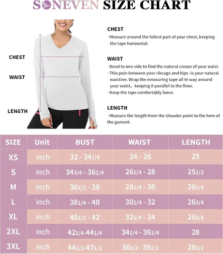 Vista 5 de Soneven Camiseta térmica de manga larga de forro polar para mujer, camiseta de entrenamiento que absorbe la humedad, con agujeros para el pulgar