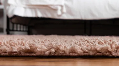 Vista 518 de Unique Loom Colección Davos Shag - Alfombra Lino