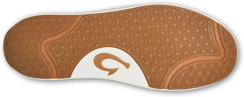 Vista 3 de OLUKAI Lae'ahi Li 'ILI - Tenis de cuero para hombre, zapatos de cuero de grano completo, tacón desplegable y suela de goma para todo tipo de clima