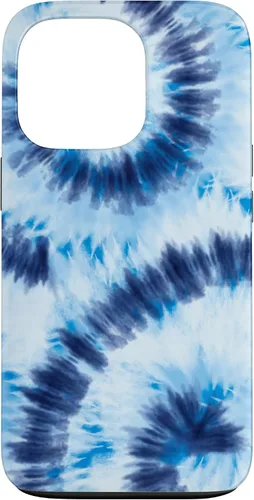 Vista 10 de Blue Tie Dye Swirl Case for iPhone 17