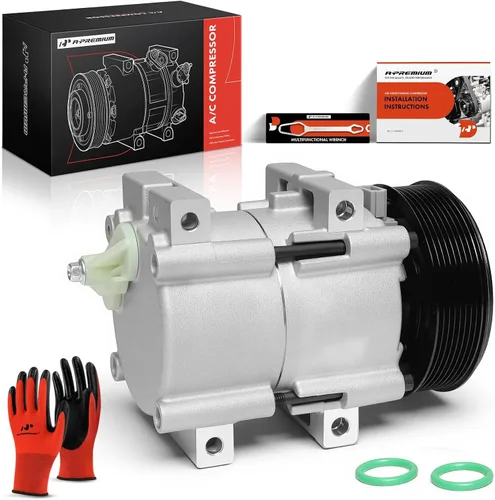 Vista 10 de A-Premium Compresor de aire acondicionado con embrague compatible con Ford Thunderbird (Super Coupe) 1989-1995 y Mercury Cougar (XR-7) 1989-1990