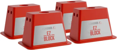 Vista 8 de Andersen Hitches EZ - Bloque de gato rectangular funciona con clavijas de tijera, Rojo