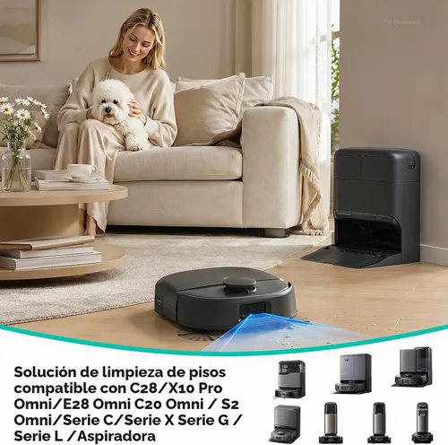 Vista 2 de Floor Cleaning Solution for eufy C28/C20/E25/E28/X10 Pro Omni Robot Vacuum
