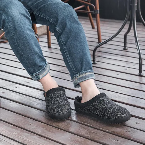 Vista 2 de MERRIMAC Pantuflas antideslizantes de espuma viscoelástica para hombre para interiores