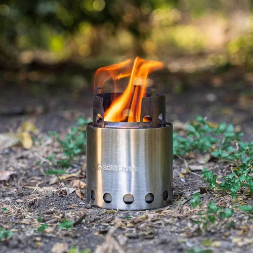Vista 6 de Solo Stove Lite - Estufa portátil para acampar, senderismo y supervivencia Quema de leña potente y eficiente y baja en humo Estufa de cohetes
