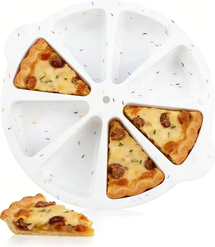 Vista 2 de SHEbaking - Molde de silicona para scones, moldes para hornear 8 cavidades, molde para tartas, pizzas, brownies sin BPA