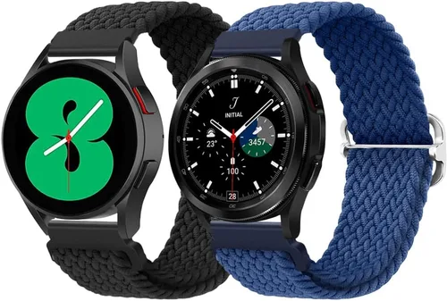 Vista 11 de Qimela Paquete de 2 correas deportivas compatibles con Samsung Galaxy Watch 7 6 5 4 1.575 in 1.732 in, Galaxy Watch 6 4 Classic Band 1.654 in 1.811