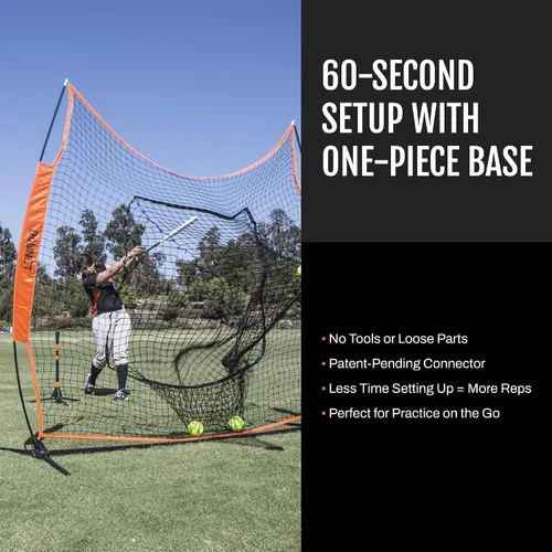 Vista 4 de Bownet Big Mouth - The Original and Most Used Portable Sock Net for Baseball and Softball, Hitting and Pitching